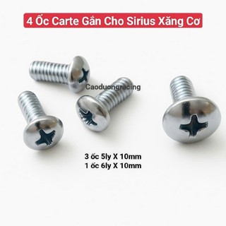 Ốc Hộp Xích Xe Máy gắn cho se sirius yamaha 6 ly và 5 ly chất liệu inox 304 không rỉ sét phụ tùng xe máy caoduongracing