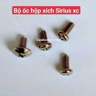 Ốc Hộp Xích Xe Máy gắn cho se sirius yamaha 6 ly và 5 ly chất liệu inox 304 không rỉ sét phụ tùng xe máy caoduongracing