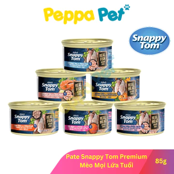 Pate Mèo - Pate Snappy Tom Premium - Pate Cao Cấp Cho Mèo (85g)