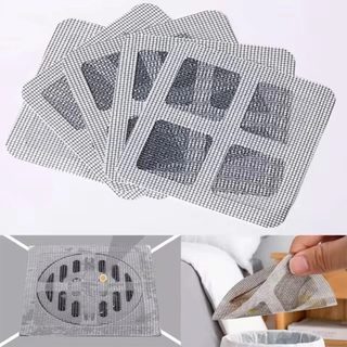 COMBO 10 Miếng Dán Lọc Rác Ngăn Mùi Cống Nước Nhà Tắm Bồn Rửa Chén Bát, Lưới Dán Chống Tắc Nghẽn