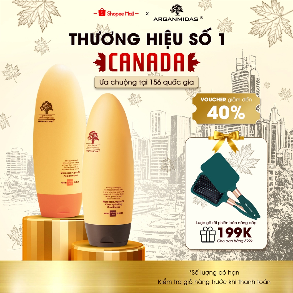 Ảnh Combo dầu gội dành cho da đầu nhạy cảm Amino Axit và Dầu xả siêu dưỡng ẩm Arganmidas 450ml 1