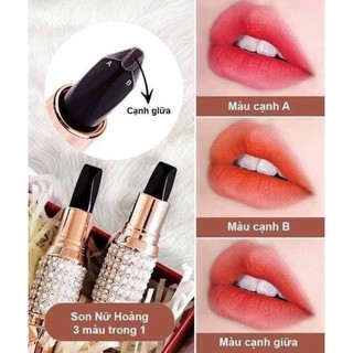 1 CÂY SON AGAG(kèm hộp) Son Kim Cương Siêu Lì 3 Màu