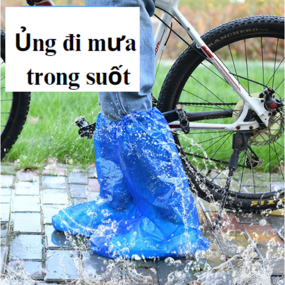 Ủng đi mưa bọc giày chống nước Nylon chuyên dụng đi phượt đi làm (1 cặp) M17