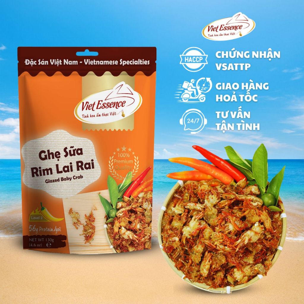 Ghẹ Sữa Rim Lai Rai Viet Essence - Ghẹ Sữa Rim Mằn Mặn Giòn (130gr ...