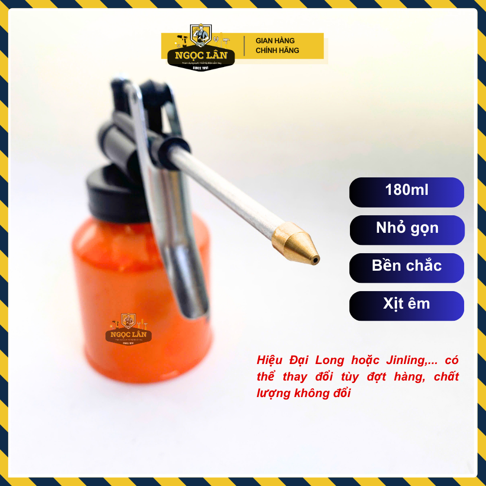 Bình tra dầu, châm nhớt, bình xịt nhớt, vịt dầu sắt 180ml tiện dụng cao cấp