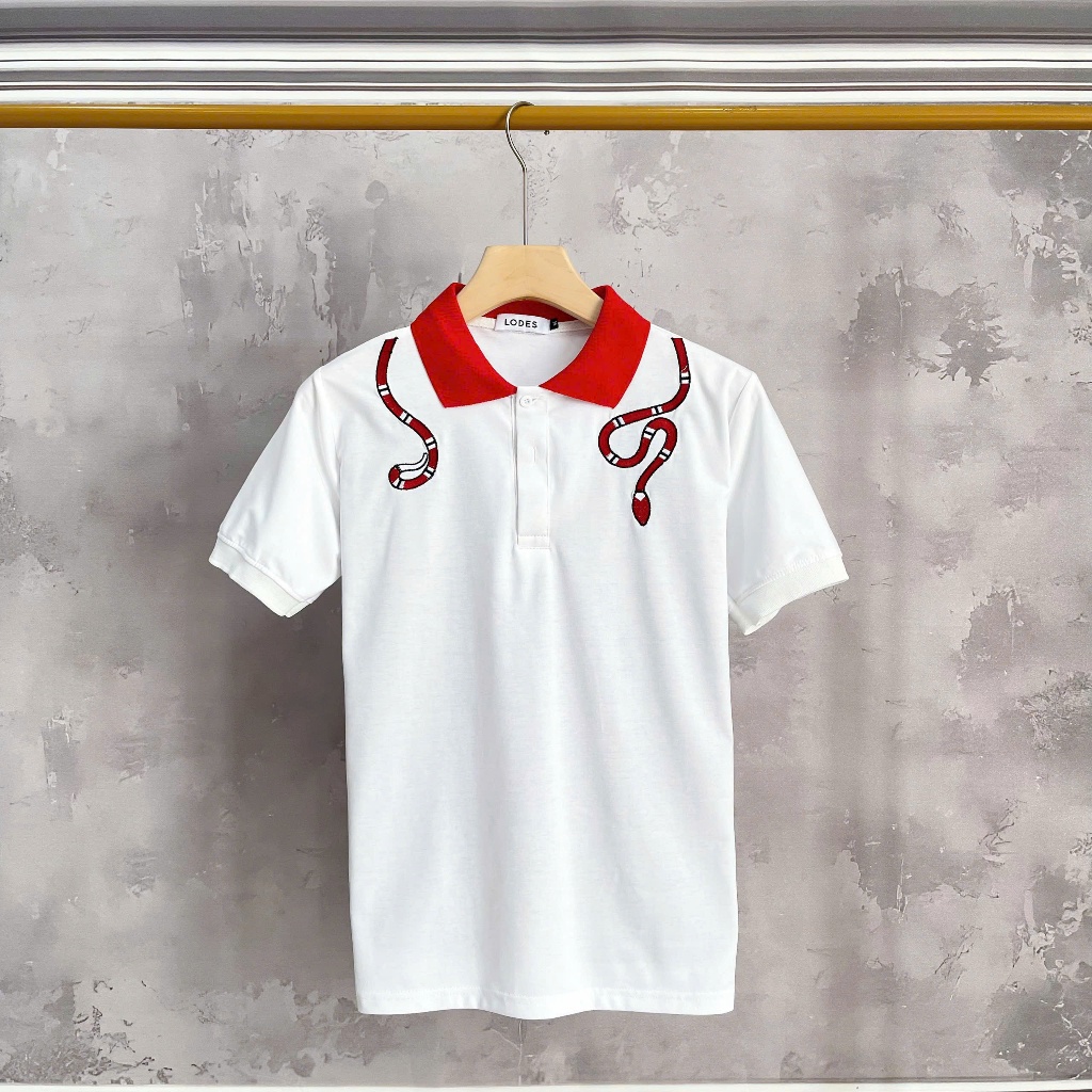 [cb287] Áo polo Nam Tay ngắn, dáng slimfit, thêu rắn, vải cotton co dãn 4 chiều mịn mát Menswear Top
