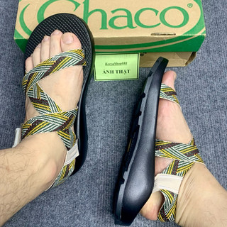 Dép Xăng Đan Nam Chaco Thổ Cẩm Mã D95