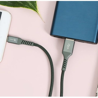 Cáp Micro 1m Xmobile LTM-02 Xanh rêu chính hãng 100% Bảo hành 12 tháng