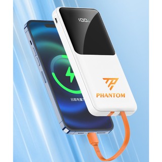 Pin sạc dự phòng PHANTOM P51 10000mAh TypeC PD 20W & USB-A QC 3.0 22.5W, Kèm 2 Cáp sạc ra