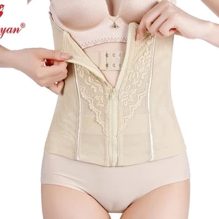 Đai nịt bụng kéo khóa giảm mỡ siêu tốc thon gọn định hình vòng 2 Mã 8054
