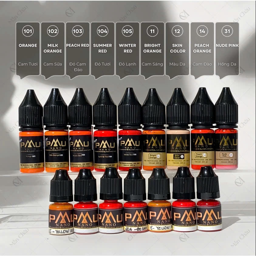 Mực Nano PMU Phun Xăm Mày, Môi, Mí