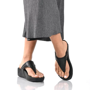 DÉP KẸP FITFLOP XỎ NGÓN CAO SU ĐEN SIZE 39 (230421020)