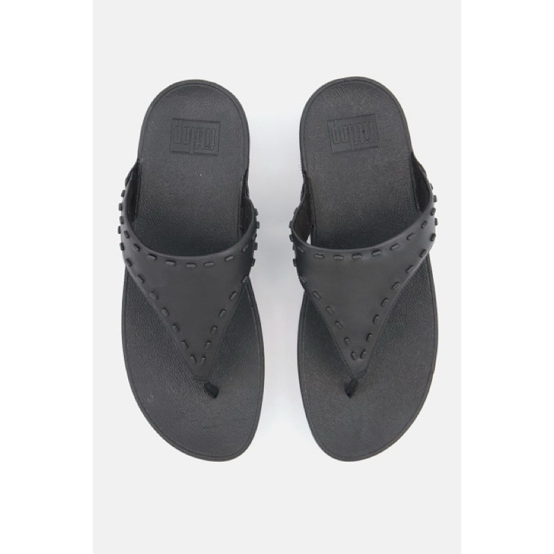 DÉP KẸP FITFLOP XỎ NGÓN CAO SU ĐEN SIZE 39 (230421020)