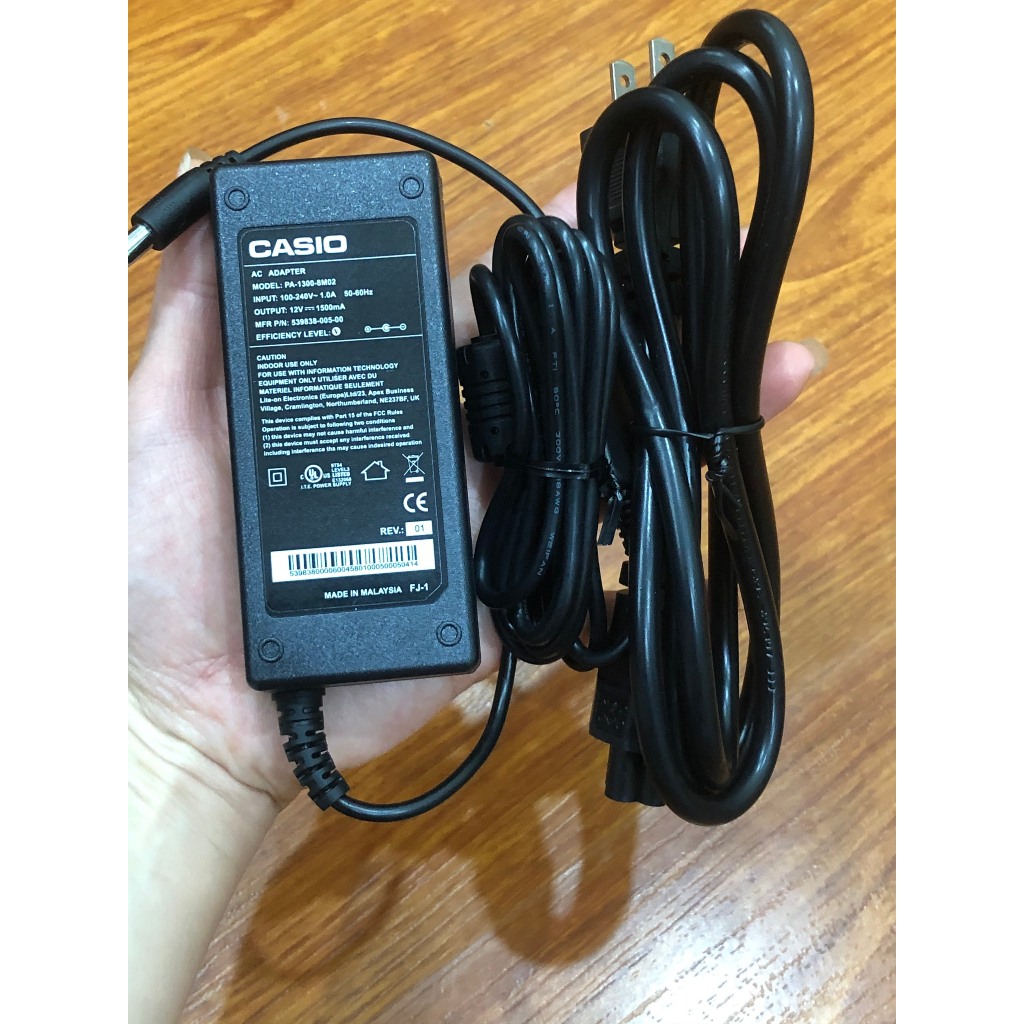 Alimentatore 12V Per Tastiera Casio WK-3500 – Caricabatterie TOP CHARGEUR Con Cavo 110 Cm, Spedito Dalla Francia