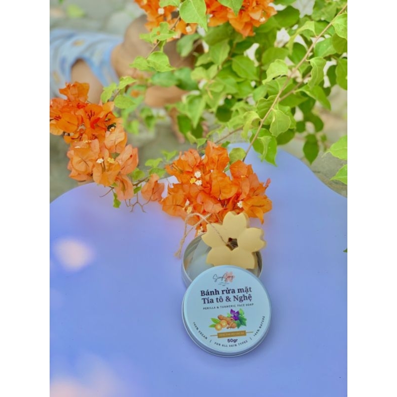 Xà bông rửa mặt Singsong - 50gr - Thành phần tía tô nghệ