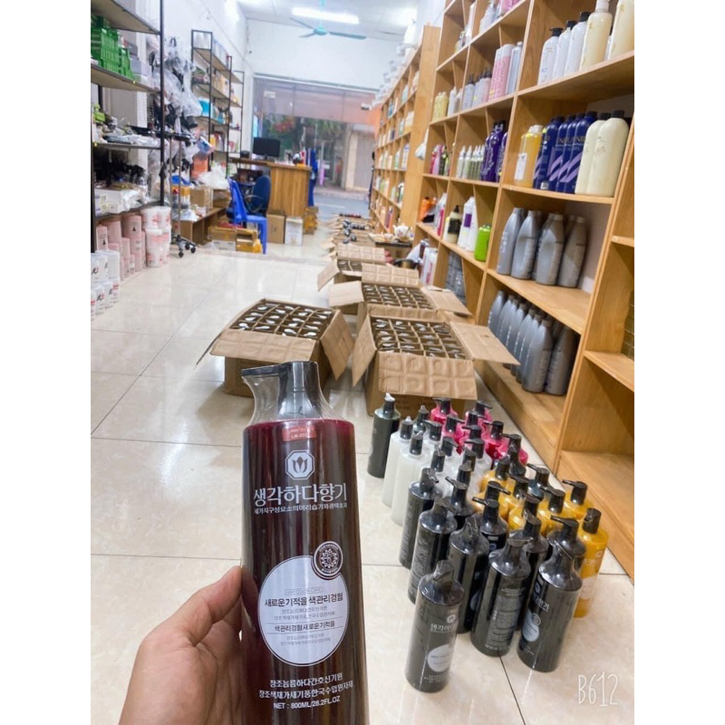 Màu Nhuộm  Phủ Bóng Hàn không cần oxy hóa Hair salon Barber 800ml