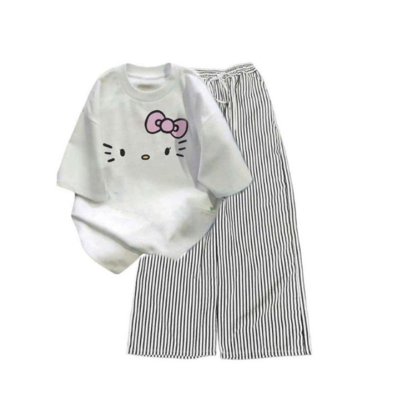 Tổng Hợp Các Sét Bộ Quần Ống Suông Vải Đũi Xốp    + Mix Áo Phông nam nữ cotton mềm siêu xinh xắn