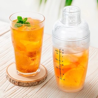 Bình Pha Chế - Bình Lắc Shaker Nhựa 3 Size Pha Chế Cafe Cocktail Bartender Việt Nhật - Bình Lắc Có Vạch Đen Cao Cấp