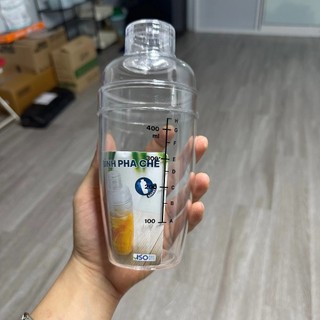 Bình Pha Chế - Bình Lắc Shaker Nhựa 3 Size Pha Chế Cafe Cocktail Bartender Việt Nhật - Bình Lắc Có Vạch Đen Cao Cấp