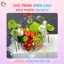 Hộp mica đựng hoa quả, giỏ cắm hoa phong cách Hàn Quốc, giỏ tròn đựng set quà Tết