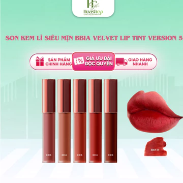 Son Kem Lì Siêu Mịn Bbia Velvet Lip Tint Version 5