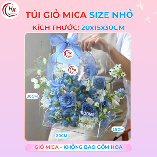 [HỎA TỐC-CHUYÊN SỈ] Giỏ quà tặng tam giác - Túi xách đựng quà - Hộp hoa quà tặng bằng mica trong suốt cao cấp