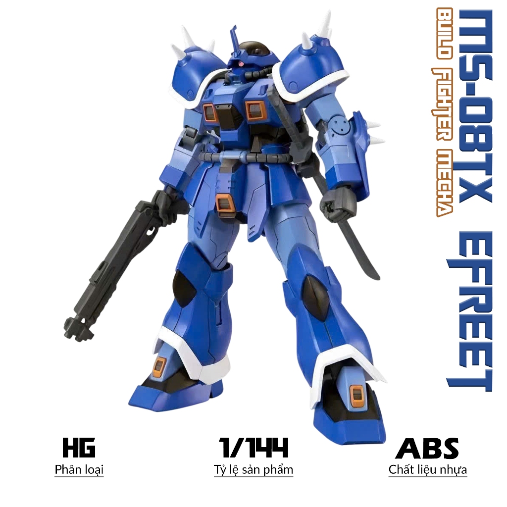 Mô hình HG MS-08TX Efreet, 1/144 Mobile suit, Đồ chơi lắp ráp nhựa ...