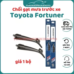 Gạt mưa xe Toyota Fortuner gạt mềm không xương chính hãng- Gạt siêu sạch siêu bền ( Giá 1 đôi ), hàng chuẩn BOS.CH