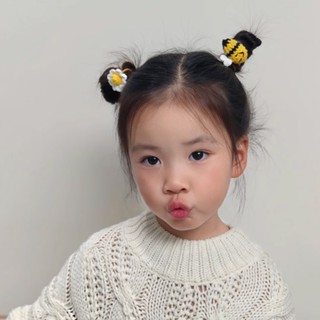 Dây buộc tóc bông hoa len nhỏ xinh xắn cho nữ và bé gái 5cm |Đồ cột tóc dễ thương |Shop Rô Handmade