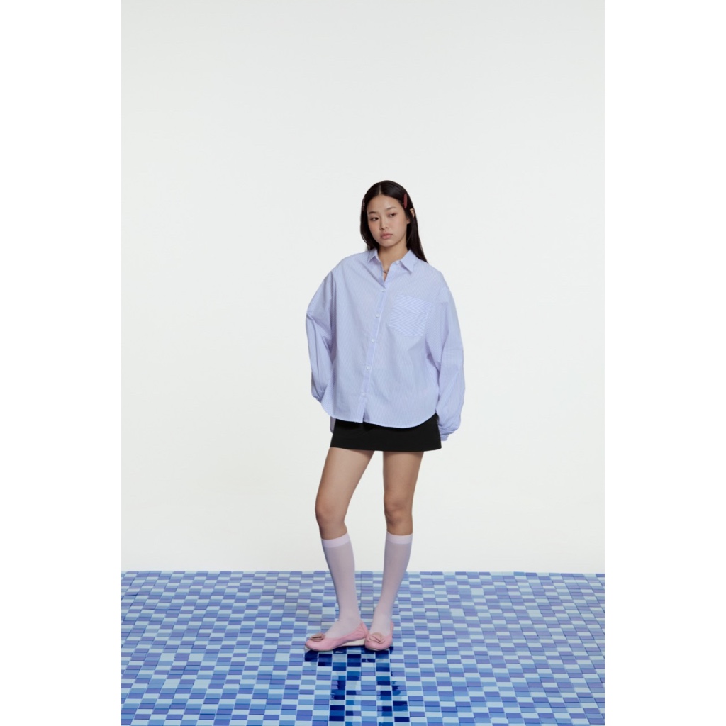 Ảnh LIBÉ WORKSHOP - Áo sơ mi dáng oversize hoạ tiết sọc 4