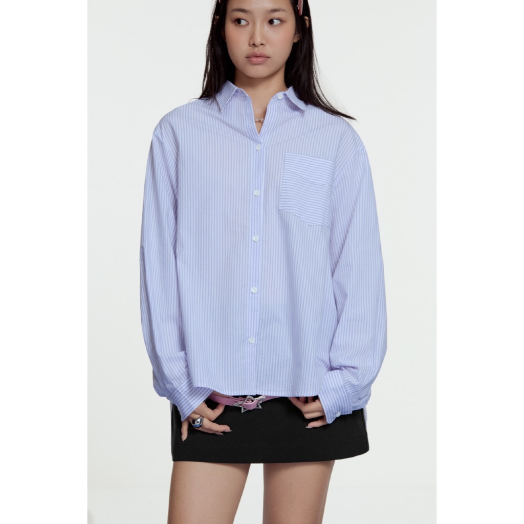 Ảnh LIBÉ WORKSHOP - Áo sơ mi dáng oversize hoạ tiết sọc 1