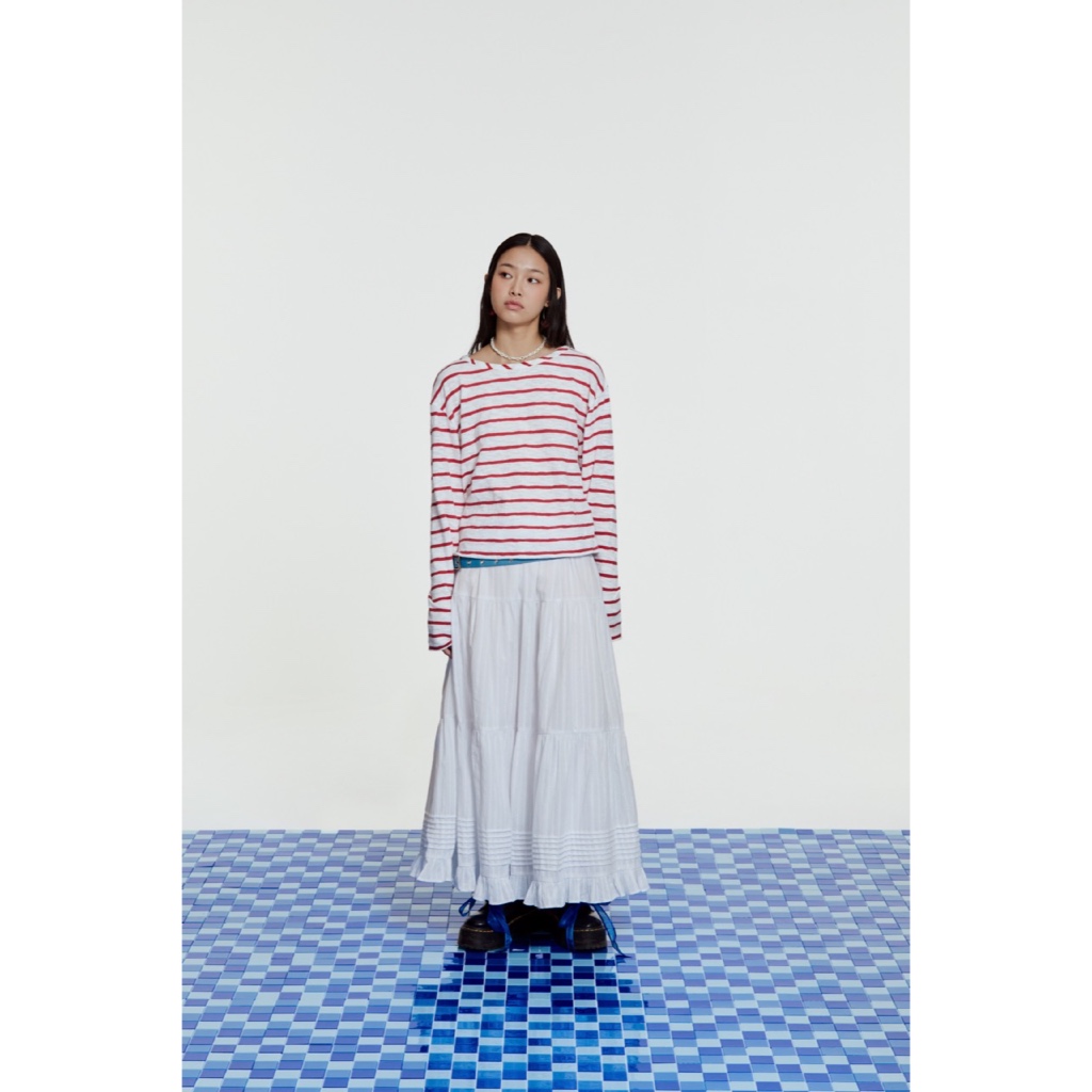 Ảnh LIBÉ WORKSHOP - Áo thun tay dài oversize hoạ tiết sọc 3