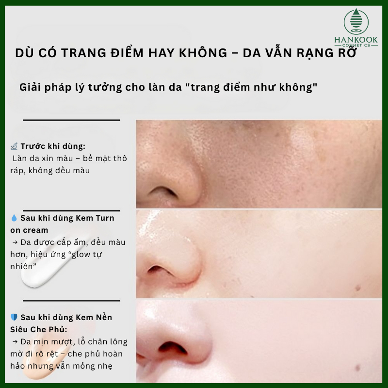 [CHÍNH HÃNG] Kem Dưỡng Nâng Tone Trắng Da Dewycel Turn On Cream Sáng Da, Dưỡng Trắng, Căng Bóng da