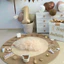 Thảm bốc thôi nôi, thảm tròn cho bé ngồi chơi, thảm decor