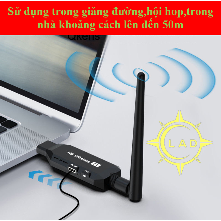HDMI không dây 50m (MHB) không cần internet 1TX to 4RX