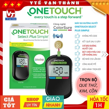 ✅ [TRỌN BỘ] Máy Đo Đường Huyết Onetouch SELECT PLUS SIMPLE | BẢO HÀNH TRỌN ĐỜI -VT1006