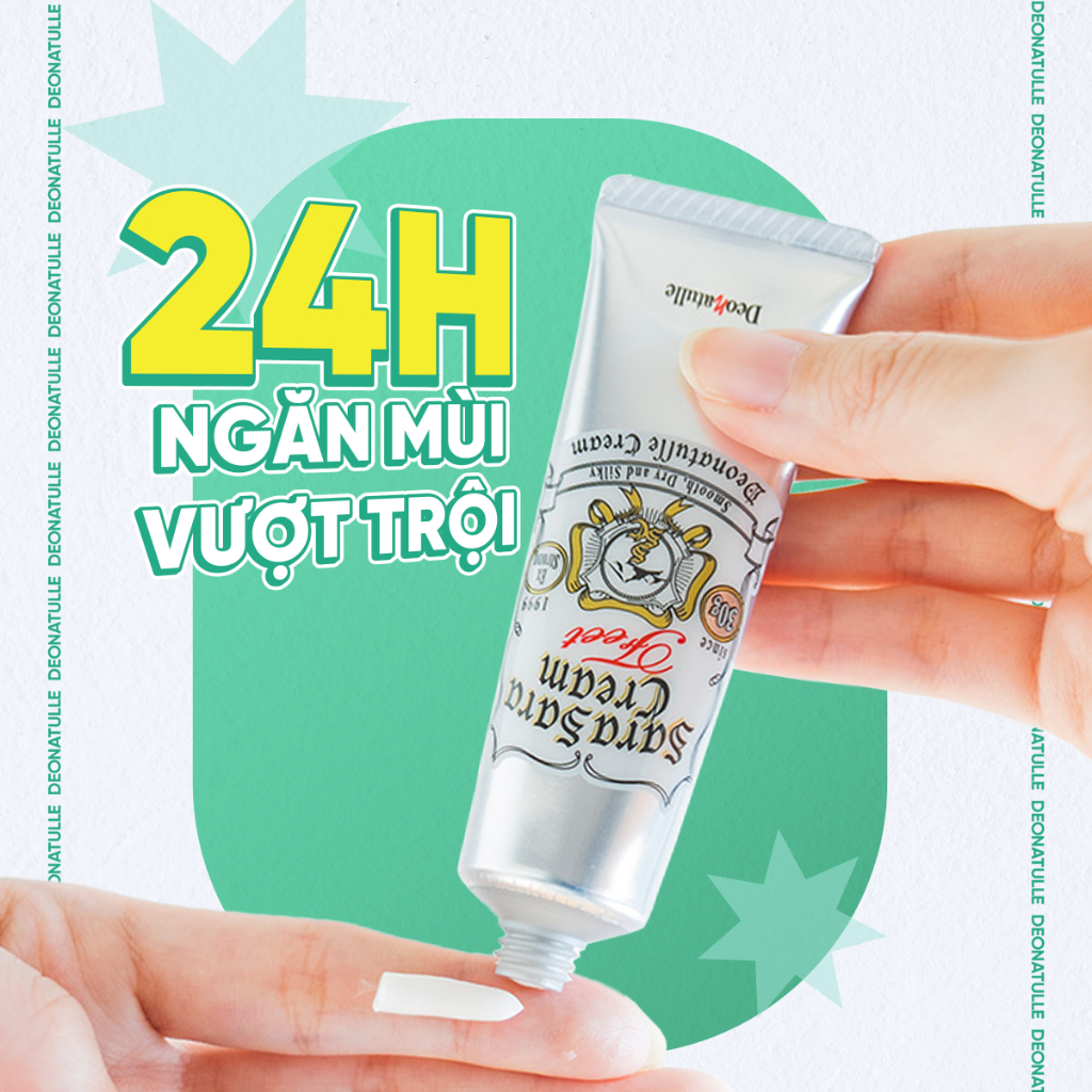 Ảnh Kem khử mùi Deonatulle kháng khuẩn dành cho chân Sara Sara Cream for Feet 30G 3