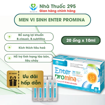 Men Vi Sinh 3 tỷ lợi khuẩn TW Hanopharco cân bằng hệ vi sinh đường ruột cho trẻ hộp 20 ống x 10ml
