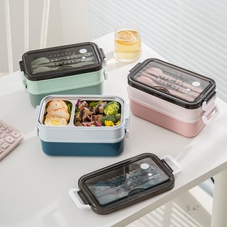 Hộp cơm 3 tầng lõi inox 304 giữ nhiệt ,hộp cơm văn phòng kèm bộ dụng cụ ăn uống tiện lợi cho bạn