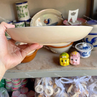 Dĩa Gốm Cao Cấp Vẽ Tay Sâu Lòng Kích Thước 22cm Nhiều Mẫu Xinh - Gốm Xưa Lái Thiêu Cho Người Hoài Niệm