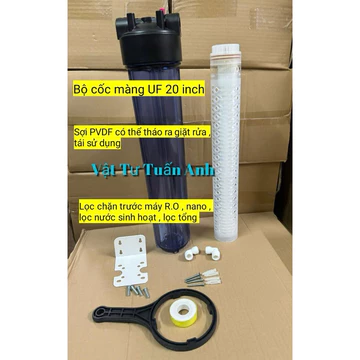 Màng siêu lọc UF 20 inch sợi PVDF lọc chặn trước máy lọc R.O , nano , nước sinh hoạt