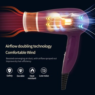 Máy sấy tóc mini gắp gọn công xuất 1200w tiện lợi mang theo đi chơi,máy sấy tóc du lịch RCY-7016