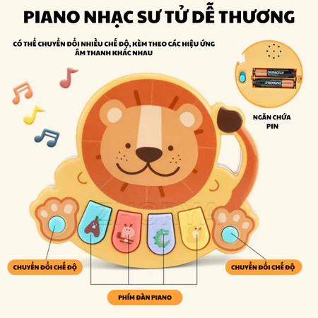 Xe Đẩy Tập Đi Đa Năng Sư Tử Cho Bé 5IN1 Đồ Chơi Xe Tập Đi Có Nhạc Chống Lật Chống Trượt - Đô Chơi PUPU HOUSE