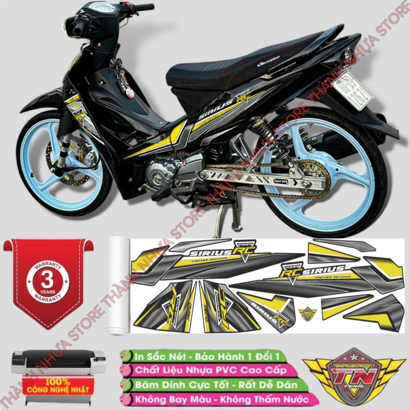 Tem RC V3 Sirius - Tem rời dán Sirius RC 3 lớp cao cấp