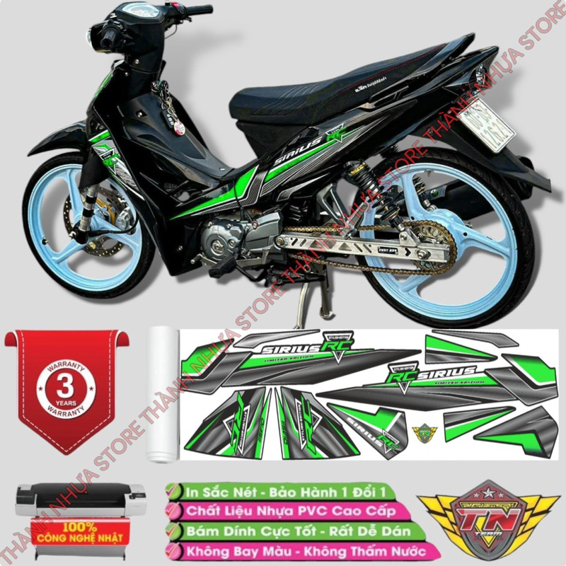 Tem RC V3 Sirius - Tem rời dán Sirius RC 3 lớp cao cấp
