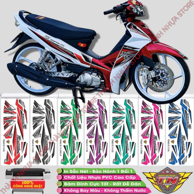 Tem RC V3 Sirius - Tem rời dán Sirius RC 3 lớp cao cấp