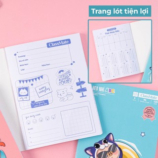 Tập Học Sinh Miền Nam 120GSM Classmate Vở 4 Ô Ly A5 Không Thấm Mực Sang Trang Sau Vở 5 Ô Li 2x2mm Vở Học Sinh
