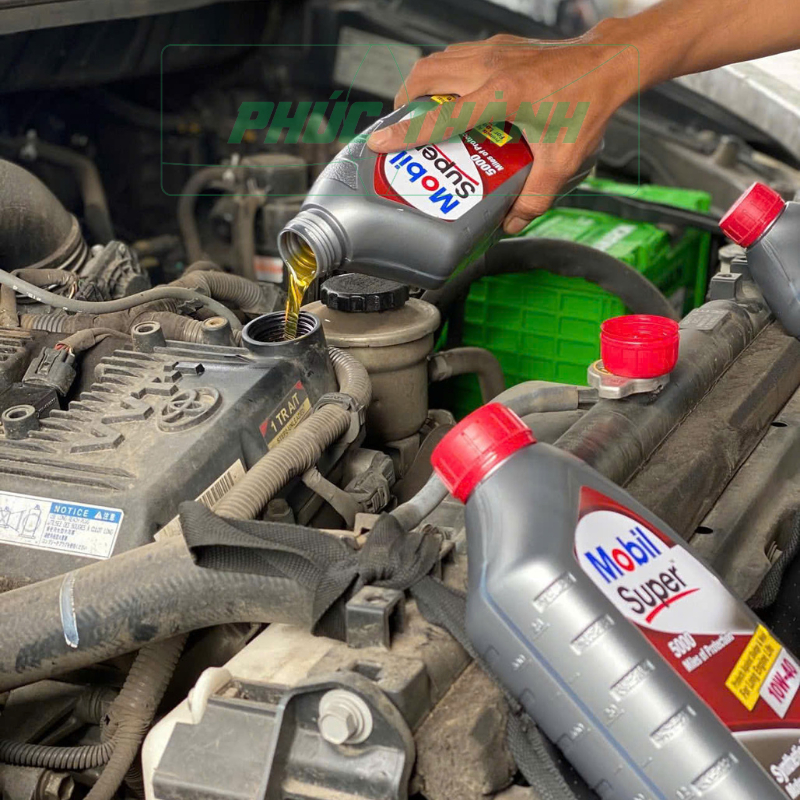 Dầu Nhớt Tổng Hợp Mobil Super 5000 10W40 946ML/4,73L Nhập Khẩu USA - Chính Hãng