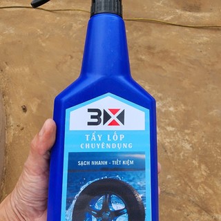 Tẩy Lốp Chuyên Dụng 3X Clean 1000ml - Loại Bỏ Dầu Mỡ, Bùn Đất & Bụi Bẩn