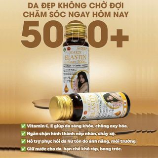 Nước uống COLLAGEN 5000+ MAICY ELASTIN giúp làm đẹp và trẻ hóa làn da, hộp 10 lọ *30ml